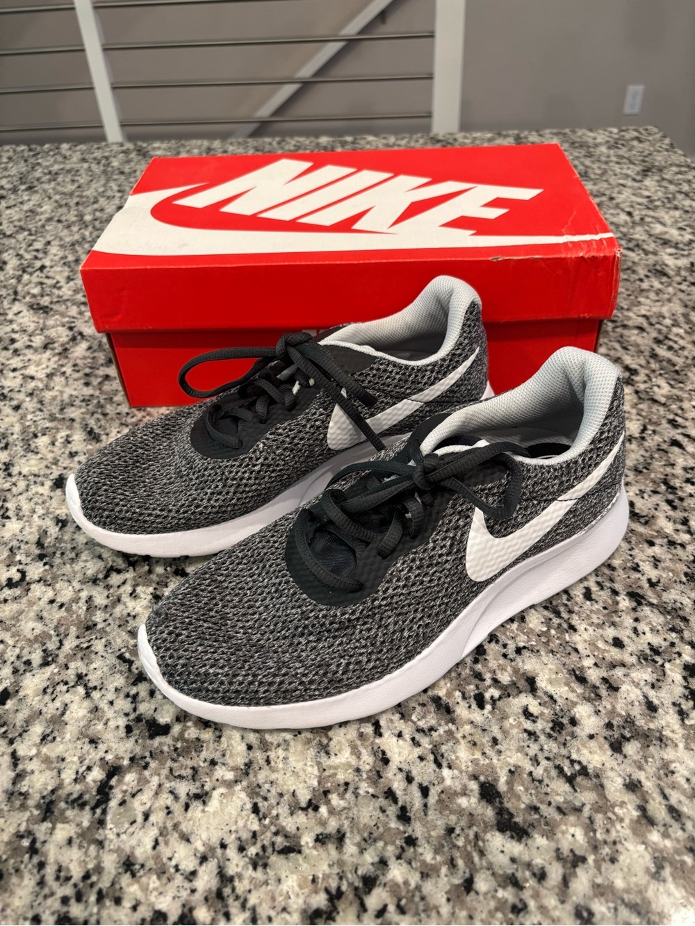 Woman's Nike Tanjun SE Running Shoes Dark Gray Sz 8